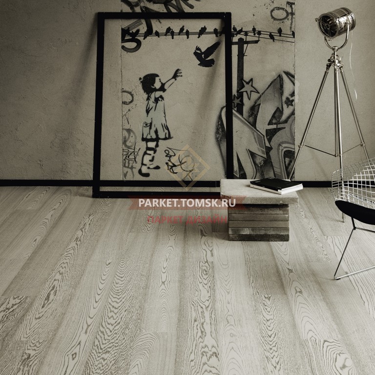 Паркетная доска Karelia Oak Concrete Grey Pf 188